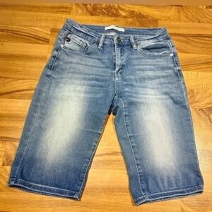 KanCan Faded Blue Women's Bermudas